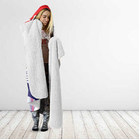 Philippines Sun Tattoo Hooded Blanket Feathers Filipinas Grunge Style White LT14 - Polynesian Pride