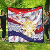 Philippines Sun Tattoo Quilt Feathers Filipinas Grunge Style White