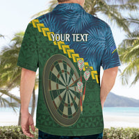 Personalised Solomon Islands Darts Hawaiian Shirt Tropical Leaves Melanesian Pattern LT14 - Polynesian Pride