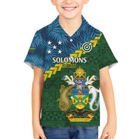 Personalised Solomon Islands Darts Hawaiian Shirt Tropical Leaves Melanesian Pattern LT14 - Polynesian Pride