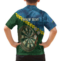 Personalised Solomon Islands Darts Hawaiian Shirt Tropical Leaves Melanesian Pattern LT14 - Polynesian Pride