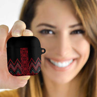 Red Aotearoa Mangopare Kowhaiwhai Niho Taniwha AirPods Case Maori New Zealand - Polynesian Pride