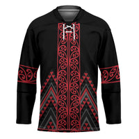 Red Aotearoa Mangopare Kowhaiwhai Niho Taniwha Hockey Jersey Maori New Zealand - Polynesian Pride