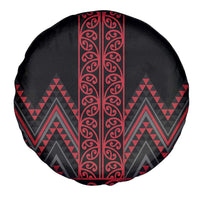 Red Aotearoa Mangopare Kowhaiwhai and Niho Taniwha Spare Tire Cover Maori New Zealand