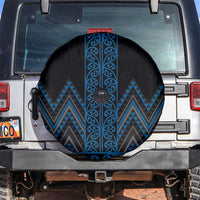 Blue Aotearoa Mangopare Kowhaiwhai and Niho Taniwha Spare Tire Cover Maori New Zealand