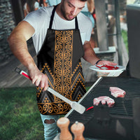 Gold Aotearoa Mangopare Kowhaiwhai Niho Taniwha Apron Maori New Zealand - Polynesian Pride