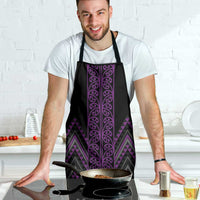 Purple Aotearoa Mangopare Kowhaiwhai Niho Taniwha Apron Maori New Zealand - Polynesian Pride