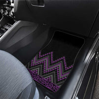 Purple Aotearoa Mangopare Kowhaiwhai and Niho Taniwha Car Mats Maori New Zealand