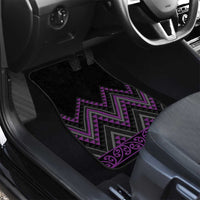 Purple Aotearoa Mangopare Kowhaiwhai and Niho Taniwha Car Mats Maori New Zealand