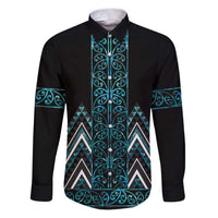 Paua Shell Aotearoa Mangopare Kowhaiwhai and Niho Taniwha Family Matching Puletasi and Hawaiian Shirt Maori New Zealand