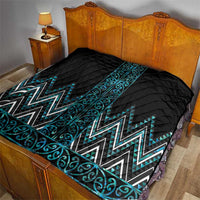 Paua Shell Aotearoa Mangopare Kowhaiwhai and Niho Taniwha Quilt Maori New Zealand