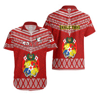 Tonga Rugby Hawaiian Shirt 2023 World Cup Tongan Kupesi Ngatu Pattern LT14 - Polynesian Pride