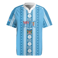 Fiji Day 1970 Rugby Jersey For Fiji Ever Fiji Tapa Pattern Blue LT14 Blue - Polynesian Pride