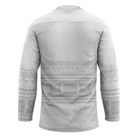 Samoa White Sunday Hockey Jersey Lotu Tamaiti Samoan Siapo Teuila Flowers LT14 - Polynesian Pride