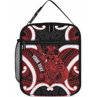 Whero Aotearoa Atua Tumatauenga Personalised Lunch Bag Maori God Of War Tiki With Taiaha