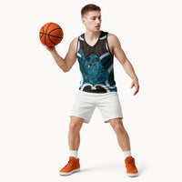Kikorangi Aotearoa Atua Tumatauenga Personalised Basketball Jersey Maori God Of War Tiki With Taiaha LT14 - Polynesian Pride