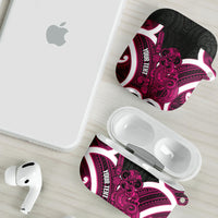 Mawhero Aotearoa Atua Tumatauenga Personalised AirPods Case Maori God Of War Tiki With Taiaha LT14 - Polynesian Pride