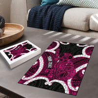 Mawhero Aotearoa Atua Tumatauenga Personalised Puzzle Maori God Of War Tiki With Taiaha LT14 - Polynesian Pride