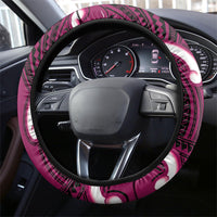 Mawhero Aotearoa Atua Tumatauenga Steering Wheel Cover Maori God Of War Tiki With Taiaha LT14 - Polynesian Pride