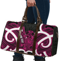 Mawhero Aotearoa Atua Tumatauenga Personalised Travel Bag Maori God Of War Tiki With Taiaha LT14 - Polynesian Pride