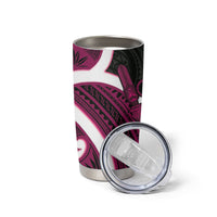 Mawhero Aotearoa Atua Tumatauenga Tumbler Cup Maori God Of War Tiki With Taiaha LT14 - Polynesian Pride