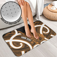Karaka Aotearoa Atua Tumatauenga Personalised Bathroom Set Maori God Of War Tiki With Taiaha LT14 - Polynesian Pride