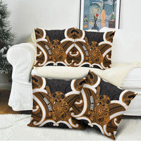 Karaka Aotearoa Atua Tumatauenga Personalised Pillow Cover Maori God Of War Tiki With Taiaha LT14 - Polynesian Pride