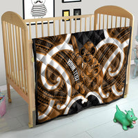Karaka Aotearoa Atua Tumatauenga Personalised Quilt Maori God Of War Tiki With Taiaha LT14 - Polynesian Pride