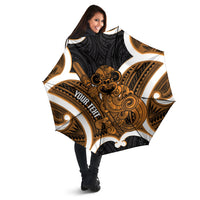 Karaka Aotearoa Atua Tumatauenga Personalised Umbrella Maori God Of War Tiki With Taiaha LT14 - Polynesian Pride