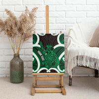 Kakariki Aotearoa Atua Tumatauenga Personalised Canvas Wall Art Maori God Of War Tiki With Taiaha LT14 - Polynesian Pride