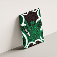 Kakariki Aotearoa Atua Tumatauenga Personalised Canvas Wall Art Maori God Of War Tiki With Taiaha LT14 - Polynesian Pride