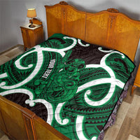 Kakariki Aotearoa Atua Tumatauenga Personalised Quilt Maori God Of War Tiki With Taiaha LT14 - Polynesian Pride