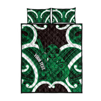 Kakariki Aotearoa Atua Tumatauenga Personalised Quilt Bed Set Maori God Of War Tiki With Taiaha LT14 - Polynesian Pride