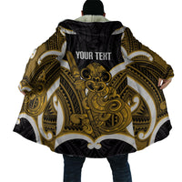 Kowhai Aotearoa Atua Tumatauenga Personalised Cloak Maori God Of War Tiki With Taiaha LT14 - Polynesian Pride