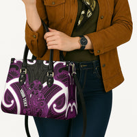 Waiporoporo Aotearoa Atua Tumatauenga Personalised Leather Bag Maori God Of War Tiki With Taiaha LT14 - Polynesian Pride