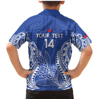 Custom Manu Samoa Rugby 2024 Family Matching Mermaid Dress and Hawaiian Shirt Go Champions Samoan Tattoo