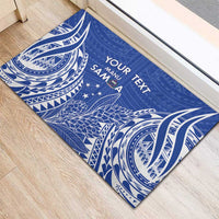 Custom Manu Samoa Rugby 2024 Rubber Doormat Go Champions Samoan Tattoo LT14 - Polynesian Pride