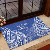 Custom Manu Samoa Rugby 2024 Rubber Doormat Go Champions Samoan Tattoo LT14 - Polynesian Pride