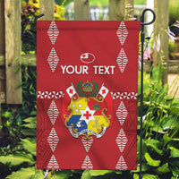 Custom Tonga Rugby 2024 Garden Flag Go Champions Ikale Tahi Ngatu Pattern