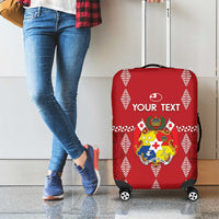 Custom Tonga Rugby 2024 Luggage Cover Go Champions Ikale Tahi Ngatu Pattern LT14 - Polynesian Pride