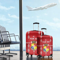 Custom Tonga Rugby 2024 Luggage Cover Go Champions Ikale Tahi Ngatu Pattern LT14 - Polynesian Pride