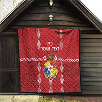 Custom Tonga Rugby 2024 Quilt Go Champions Ikale Tahi Ngatu Pattern LT14 - Polynesian Pride