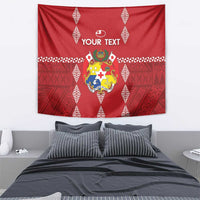Custom Tonga Rugby 2024 Tapestry Go Champions Ikale Tahi Ngatu Pattern LT14 - Polynesian Pride