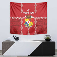 Custom Tonga Rugby 2024 Tapestry Go Champions Ikale Tahi Ngatu Pattern LT14 - Polynesian Pride