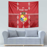 Custom Tonga Rugby 2024 Tapestry Go Champions Ikale Tahi Ngatu Pattern LT14 - Polynesian Pride