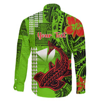 Personalised Hawaii Christmas Family Matching Summer Maxi Dress and Hawaiian Shirt Mele Kalikimaka Kakau Polynesian Shark Tattoo LT14 - Polynesian Pride