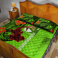 Personalised Hawaii Christmas Quilt Bed Set Mele Kalikimaka Kakau Polynesian Shark Tattoo LT14 - Polynesian Pride