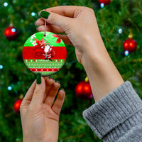 Personalised Hawaii Christmas Ceramic Ornament Mele Kalikimaka Hawaiian Santa Tropical Vibes LT14 - Polynesian Pride