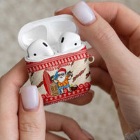 Hawaii Christmas Six Seven AirPods Case Mele Kalikimaka Funny Santa 67 Gen Alpha Slang LT14 - Polynesian Pride