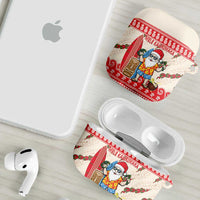 Hawaii Christmas Six Seven AirPods Case Mele Kalikimaka Funny Santa 67 Gen Alpha Slang LT14 - Polynesian Pride